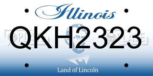 QKH2323 Illinois License Plate