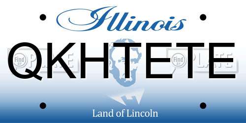 QKHTETE Illinois License Plate