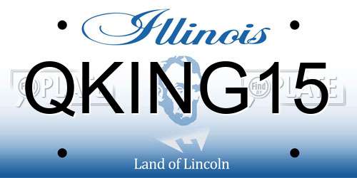 QKING15 Illinois License Plate