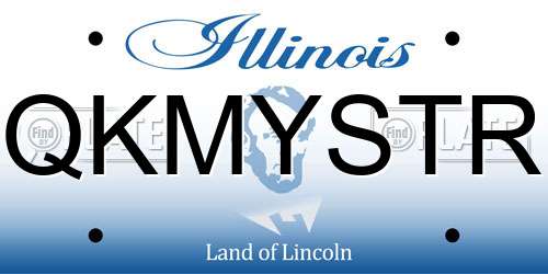 QKMYSTR Illinois License Plate