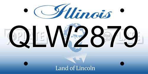 QLW2879 Illinois License Plate