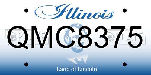 QMC8375 Illinois License Plate