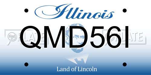 QMD56I Illinois License Plate