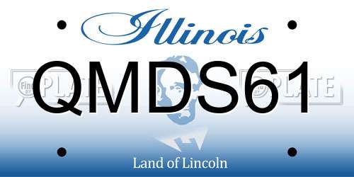 QMDS61 Illinois License Plate