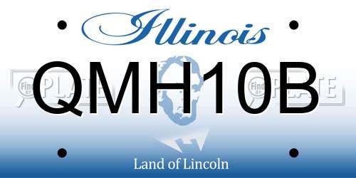 QMH10B Illinois License Plate