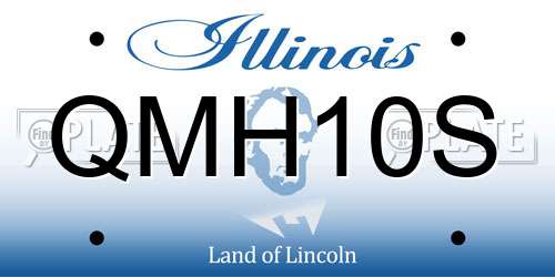 QMH10S Illinois License Plate