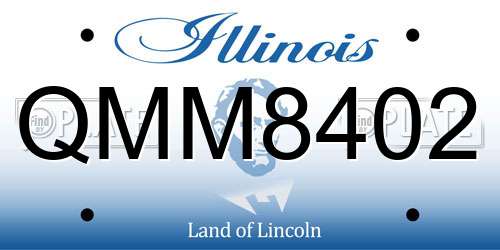 QMM8402 Illinois License Plate