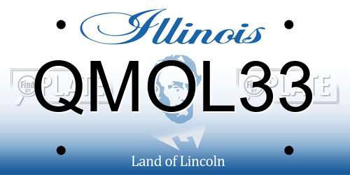 QMOL33 Illinois License Plate