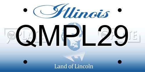 QMPL29 Illinois License Plate
