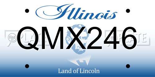 QMX246 Illinois License Plate
