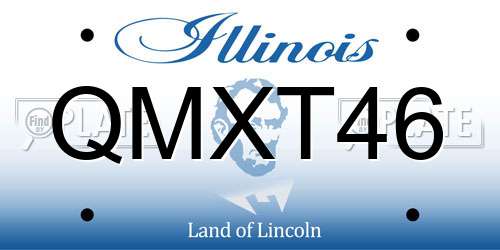 QMXT46 Illinois License Plate
