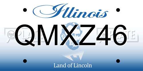 QMXZ46 Illinois License Plate