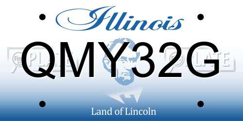 QMY32G Illinois License Plate