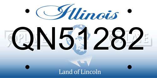 QN51282 Illinois License Plate