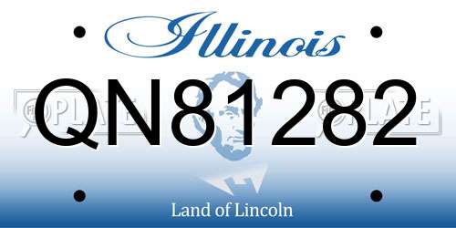 QN81282 Illinois License Plate