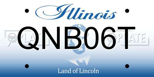 QNB06T Illinois License Plate