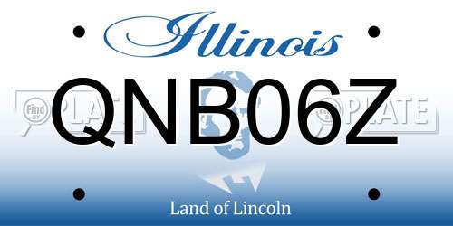 QNB06Z Illinois License Plate