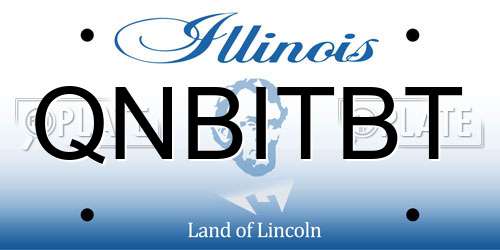 QNBITBT Illinois License Plate