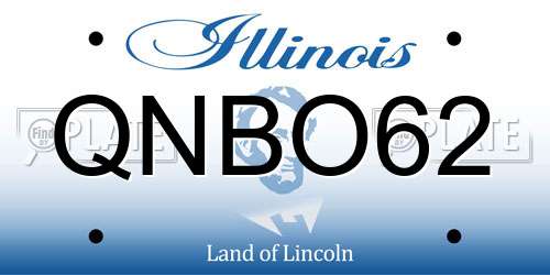 QNBO62 Illinois License Plate