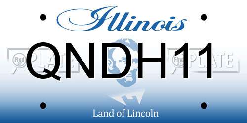 QNDH11 Illinois License Plate