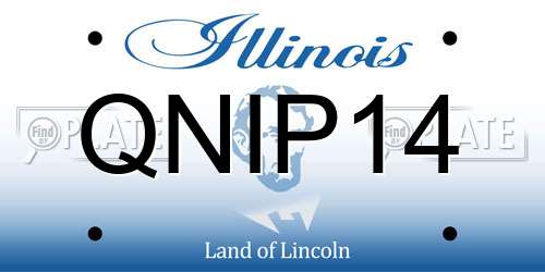 QNIP14 Illinois License Plate