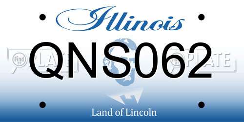 QNS062 Illinois License Plate