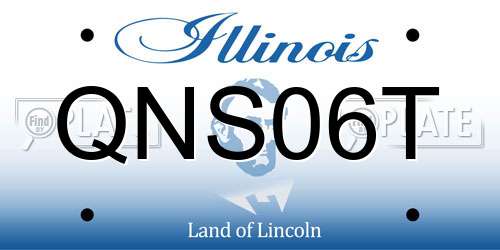 QNS06T Illinois License Plate