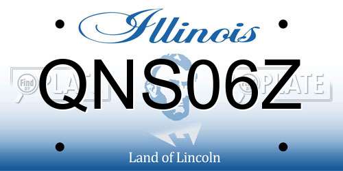 QNS06Z Illinois License Plate