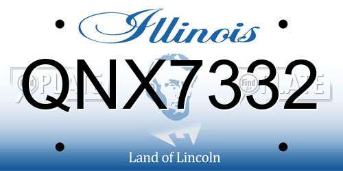 QNX7332 Illinois License Plate