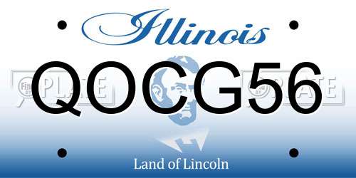 QOCG56 Illinois License Plate