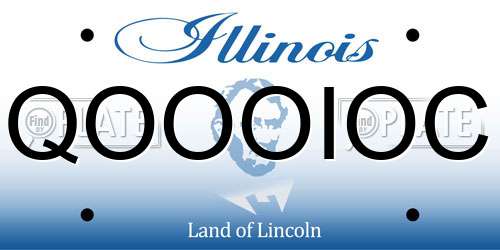 QOOOIOC Illinois License Plate