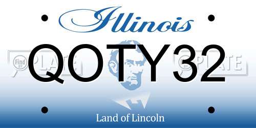QOTY32 Illinois License Plate