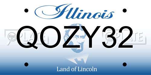 QOZY32 Illinois License Plate