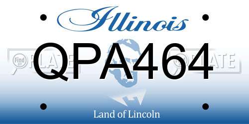 QPA464 Illinois License Plate
