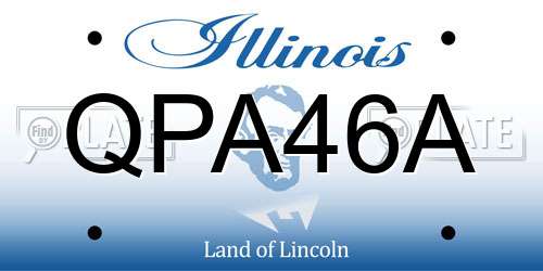 QPA46A Illinois License Plate
