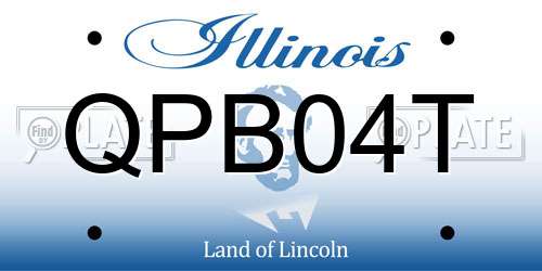 QPB04T Illinois License Plate