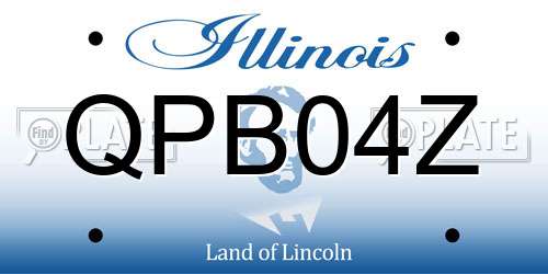 QPB04Z Illinois License Plate