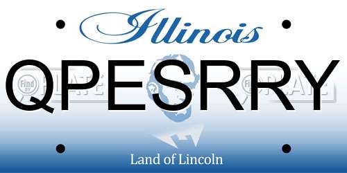QPESRRY Illinois License Plate