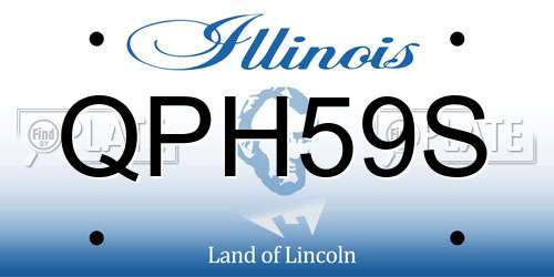 QPH59S Illinois License Plate
