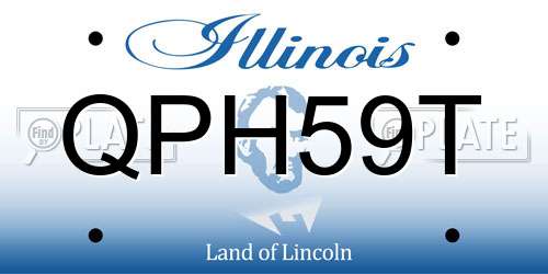 QPH59T Illinois License Plate