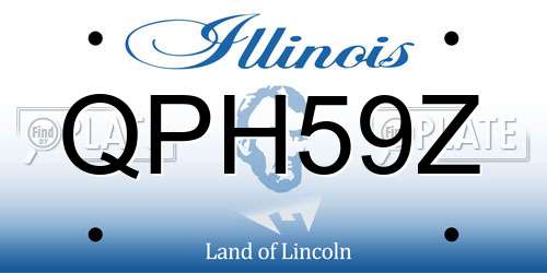 QPH59Z Illinois License Plate
