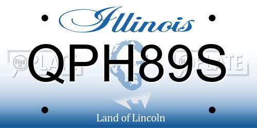 QPH89S Illinois License Plate