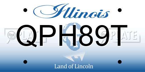 QPH89T Illinois License Plate