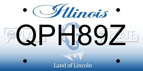 QPH89Z Illinois License Plate