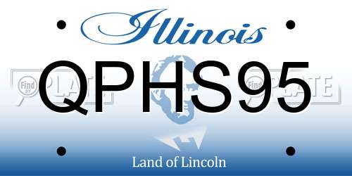 QPHS95 Illinois License Plate