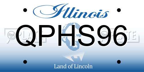 QPHS96 Illinois License Plate