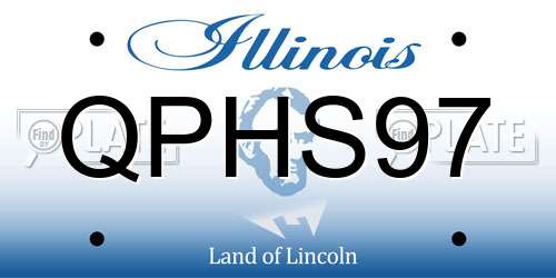 QPHS97 Illinois License Plate