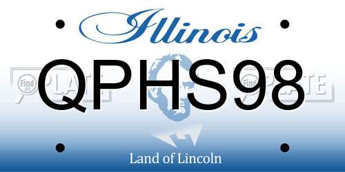 QPHS98 Illinois License Plate