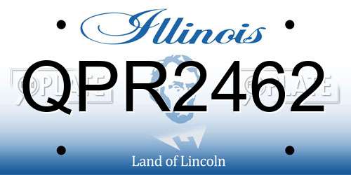 QPR2462 Illinois License Plate