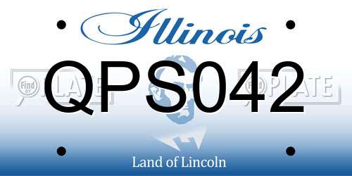 QPS042 Illinois License Plate